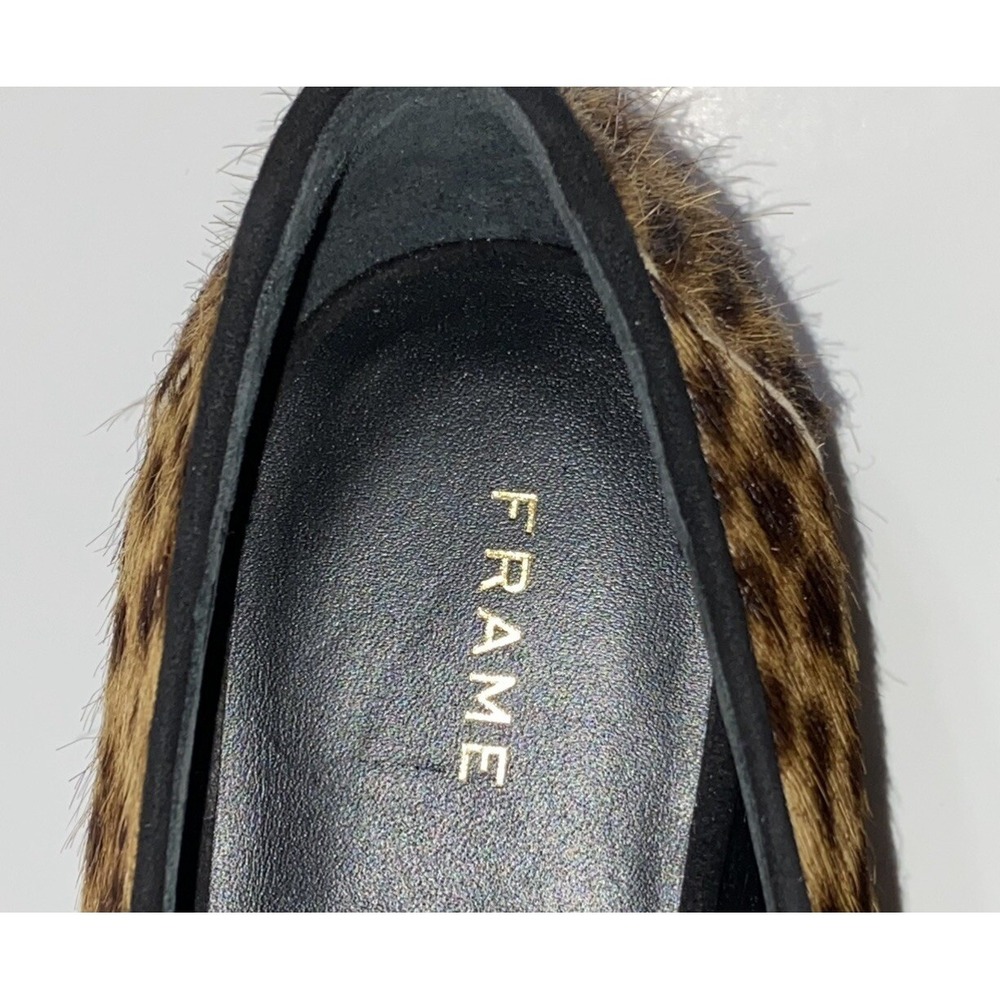 Frame Women's Le Verona Calf Hair Leather Loafers Slip On Size 37.5 US 7 $478 - Picture 6 of 8